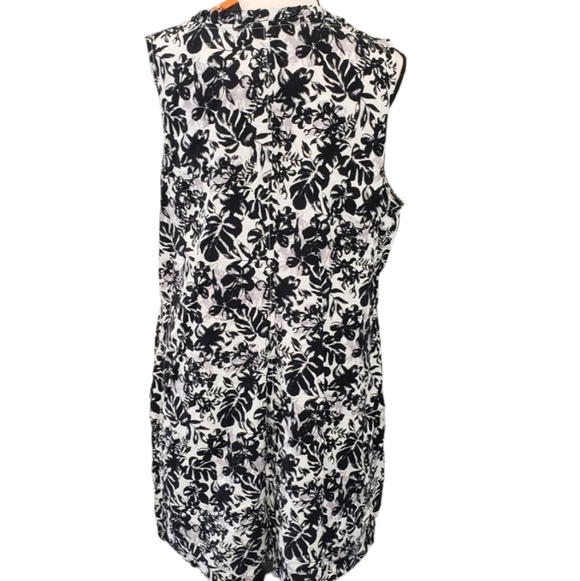 Briggs Floral Palm Linen Dress NEW - Picture 7 of 7